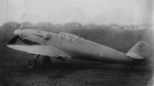 Avia S-199 Fighter in factory final paint desing (whithout any markings) at Letňany Airfield near Prague: developed from German Messerschmitt Bf 109G Fighter an manufactured in Czechoslovakia from Winter 1947/48 to Autumn 1951