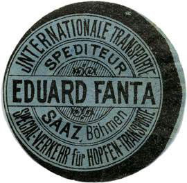 Seal of the company Eduard Fanta 